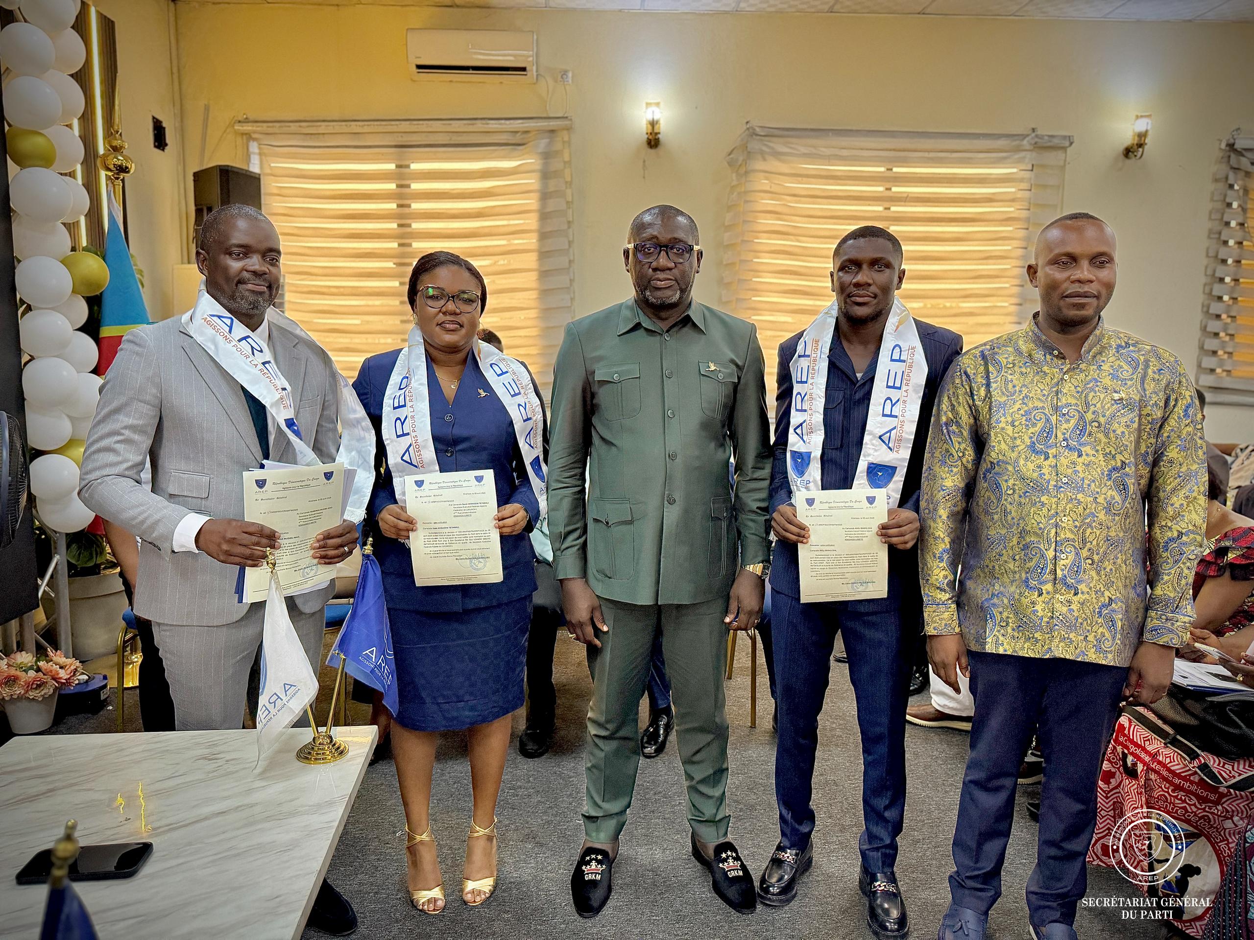Renforcement stratégique du parti AREP : Maître Camy Richard KALELE MALOBO impulse une nouvelle dynamique organisationnelle